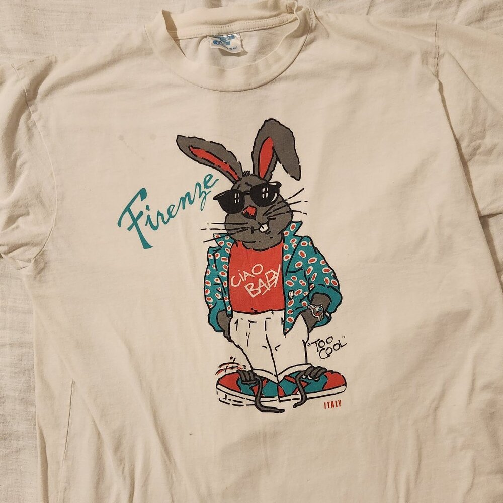 Firenze Florence Italy, "Ciao Baby, Too Cool", Epic Vintage Graphic - Size XL